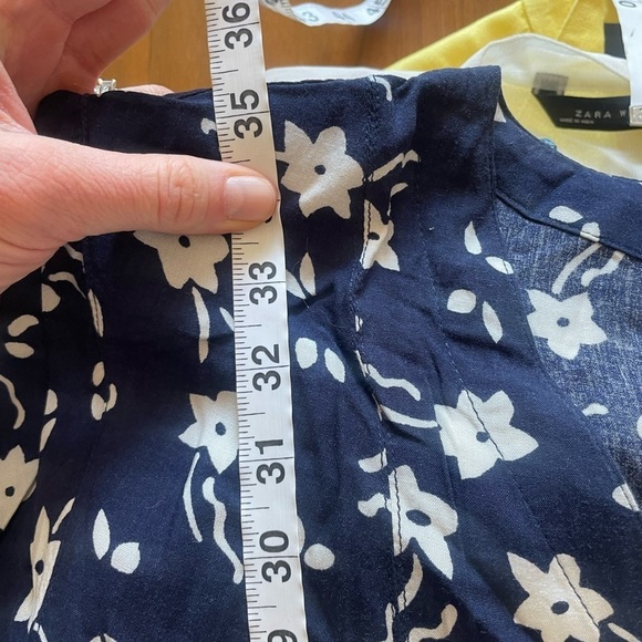 Vintage Blue Floral Shorts Romper - Picture 9 of 14